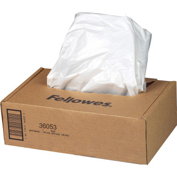 Fellowes Waste Bags for 99Ms, 90S , 99Ci, HS-440 and AutoMax™ 130C and 200C Shredders - 100 (FEL36053)