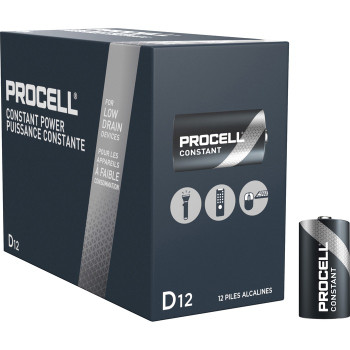 Duracell Procell Alkaline D Battery - PC1300 - 12 / Box (DURPC1300)