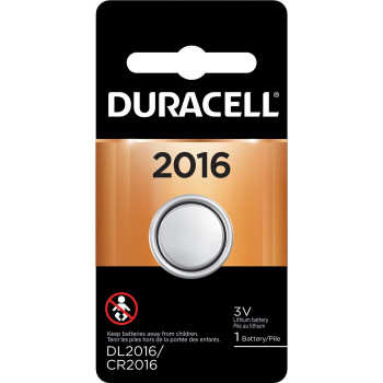 Duracell Coin Cell Lithium 3V Battery - DL2016 - 1 / Each (DURDL2016BPK)