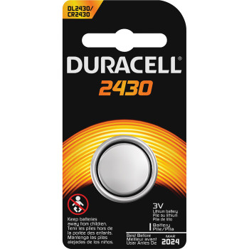 Duracell Coin Cell Lithium 3V Battery - DL2430 - 1 / Each (DURDL2430BPK)