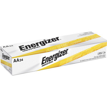 Energizer Industrial Alkaline AA Batteries, 24 pack - 24 / Pack (EVEEN91)