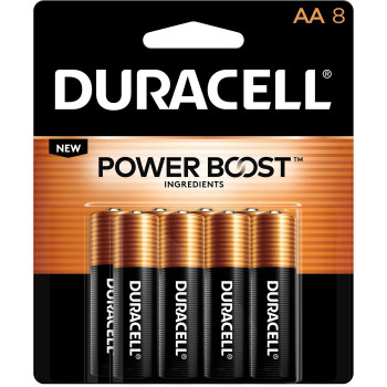 Duracell Coppertop Alkaline AA Battery - MN1500 - 8 / Pack (DURMN1500B8Z)