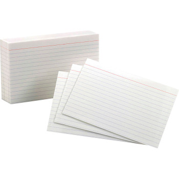 Oxford Ruled Index Cards - 100 / Pack (OXF41)