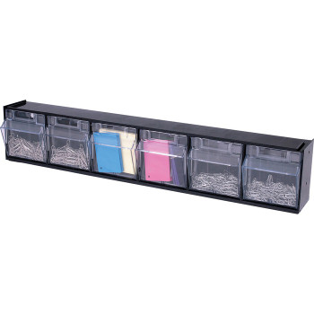 Deflecto Tilt Bin Interlocking Multi-Bin Storage Organizer - 1 Each (DEF20604OP)