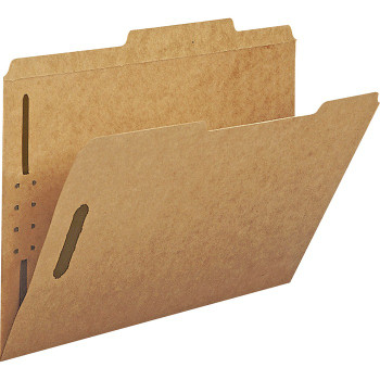 Smead Kraft 2/5 Cut Tab Fastener File Folders - 50 / Box (SMD14880)