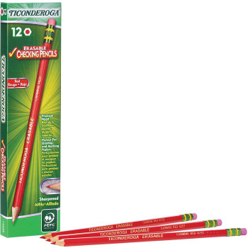 Ticonderoga Eraser Tip Checking Pencils - 12 / Dozen (DIX14259)