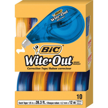 Wite-Out Wite-Out EZ Correct Correction Tape - 10 / Pack (BICWOTAP10WHI)