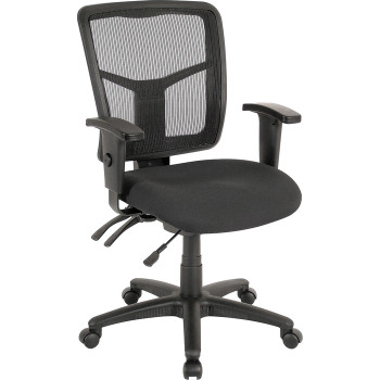 Lorell ErgoMesh Series Managerial Mid-Back Chair - 1 / Each (LLR86201)