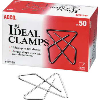 Acco Ideal Butterfly Clamps - 50 / Box (ACC72620)