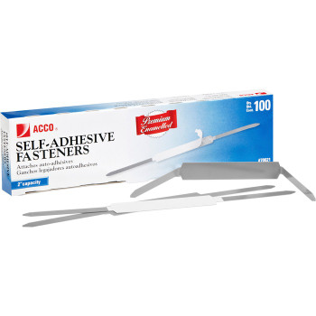 Acco Premium Self-Adhesive Fasteners - 100 / Box (ACC70021)