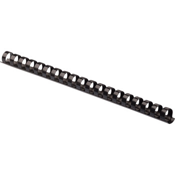 Fellowes Plastic Combs - Round Back, 1/2", 90 sheets, Black, 100 pk - 100 / Pack (FEL52326)