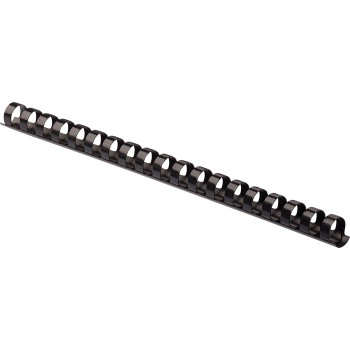 Fellowes Plastic Combs - Round Back, 3/8", 55 sheets, Black, 100 pk - 100 / Pack (FEL52325)