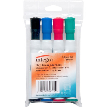 Integra Chisel Point Dry-erase Markers - 4 / Set (ITA30015)