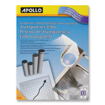 Apollo Transparency Film - 100 / Box (APO09222)