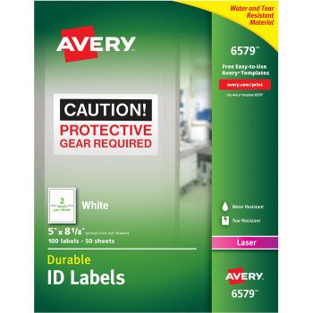 Avery Durable ID Label - 100 / Pack (AVE06579)