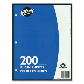 Hilroy Unruled Filler Paper - 200 / Pack (HLR05225)
