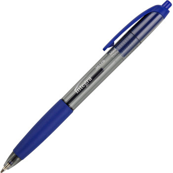 Integra Rubber Grip Retractable Pens - 12 / Dozen (ITA36176)