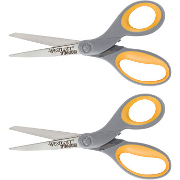 Westcott High Performance Titanium Bonded Scissors - 2 / Pack (ACM13901)