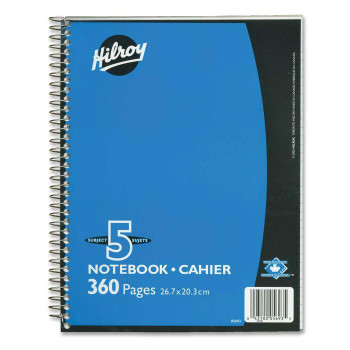 Hilroy Executive Coil Five Subject Notebook - 1 Each (HLR05693)