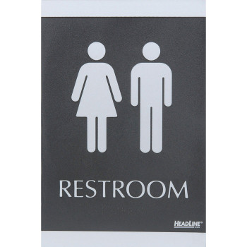 HeadLine Century Series Restroom ADA Sign - 1 Each (USS4249)