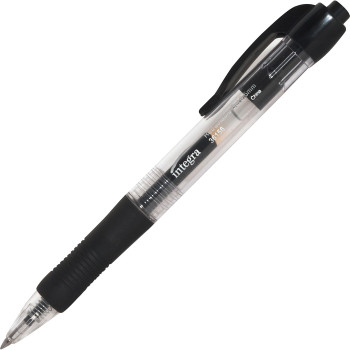 Integra Retractable 0.5mm Gel Pens - 12 / Dozen (ITA36156)