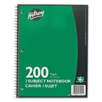 Hilroy Executive Coil One Subject Notebook - 1 Each (HLR13224)
