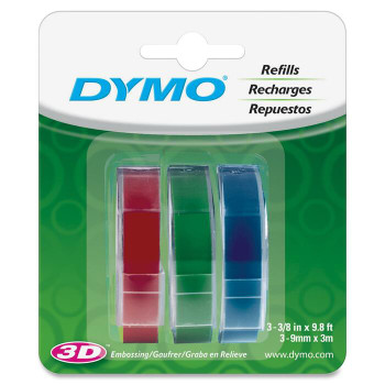 Dymo 1741671 Glossy Embossing Tape - 3 / Pack (DYM1741671)