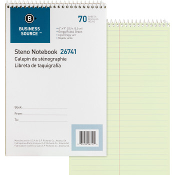 Business Source Steno Notebook - 1 / Each (BSN26741)