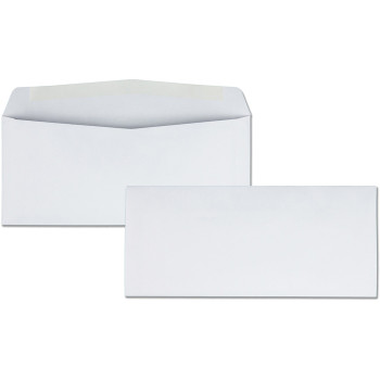 Business Source No. 10 White Business Envelopes - 500 / Box (BSN42250)