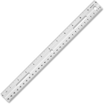 Business Source 12" Plastic Ruler - 1 / Each (BSN32365)