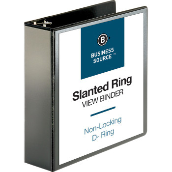 Business Source Basic D-Ring View Binders - 1 / Each (BSN28449)