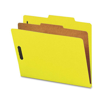 Nature Saver 1-Divider Recycled Classification Folders - 10 / Box (NATSP17204)