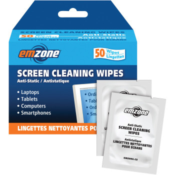 Empack Anti-Static Screen Cleaning Wipe - 50 / Box (EMP47044)