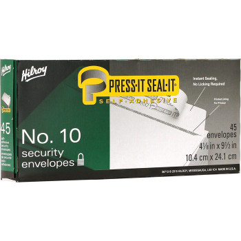 Hilroy Press-It Seal-It Self Adhesive Envelope - 45 / Box (HLR36713)