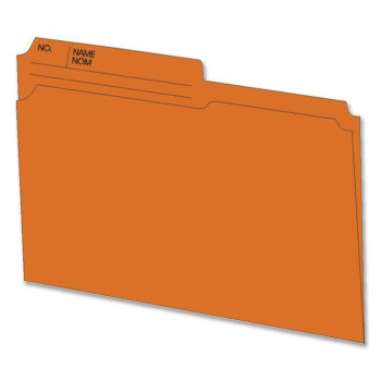 Hilroy Colored Top Tab File Folders - 100 / Box (HLR55165)