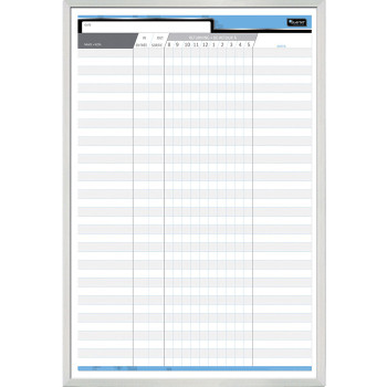 Quartet Bilingual Personnel Dry-Erase Board - 1 Each (QRT72029)