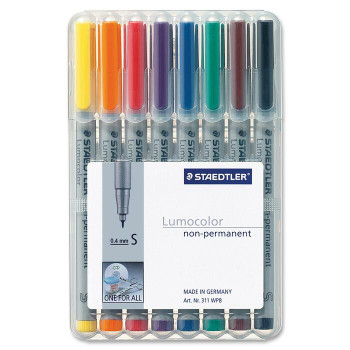 Lumocolor Universal Non-permanent Marker - 8 / Set (STD311WP8)