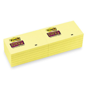 Post-it Super Sticky Adhesive Notes - 1 Each (MMM655SSCYC)