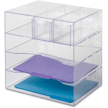 Rubbermaid Optimizer 4-Way Organizer with Drawers - 1 / Each (RUB94600ROS)