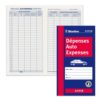 Blueline Bilingual Auto Expense Log Book - 1 Each (BLIA295B)