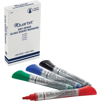Quartet Premium Glass Board Dry-Erase Markers - 4 / Pack (QRT79552)