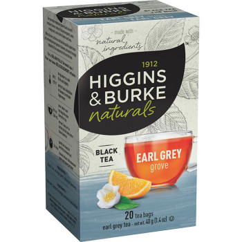Higgins & Burke Naturals Earl Grey Black Tea Bags - 20 / Box (HBT3030371)