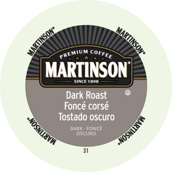 Martinson Dark Roast Coffee Pods K-Cup - 24 / Box (MRPKMARDAR24)