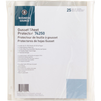 Business Source Heavy-duty Sheet Protectors - 25 / Pack (BSN74250)