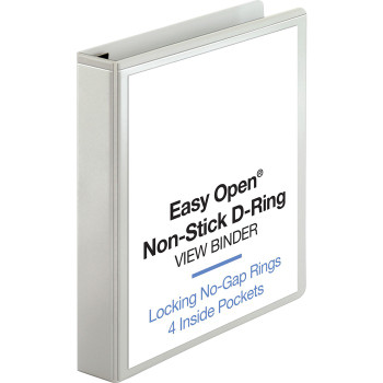 Business Source Locking D-Ring View Binder - 1 Each (BSN26957)