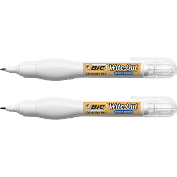 Wite-Out Shake 'N Squeeze Correction Pen - 2 Pack (BICWOSQPP21)