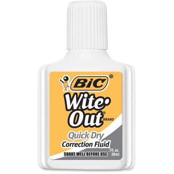 Wite-Out Plus Correction Fluid - 1 Each (BICWOFQD12)