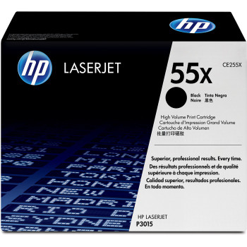 HP 55X (CE255X) Original Toner Cartridge - Single Pack - 1 (HEWCE255X)