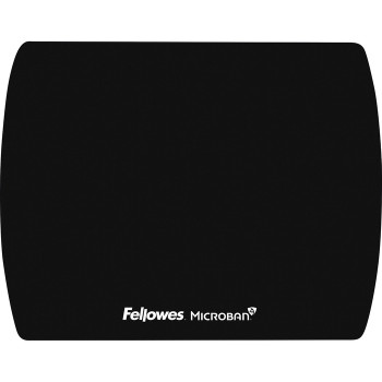 Fellowes Microban Ultra Thin Mouse Pad - Black - 1 (FEL5908101)