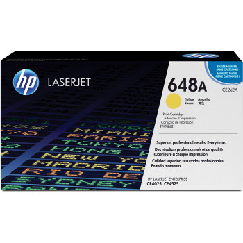 HP 648A (CE262A) Original Toner Cartridge - Single Pack - 1 Each (HEWCE262A)